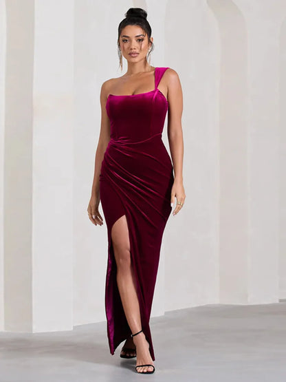 DressBetty - 2024 Fashion Sleeveless One-Shoulder Backless Bodycon Dress Cut Out Dresses
