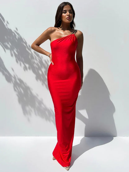 DressBetty - 2024 Fashion Off-Shoulder Sleeveless Gown Maxi Dress