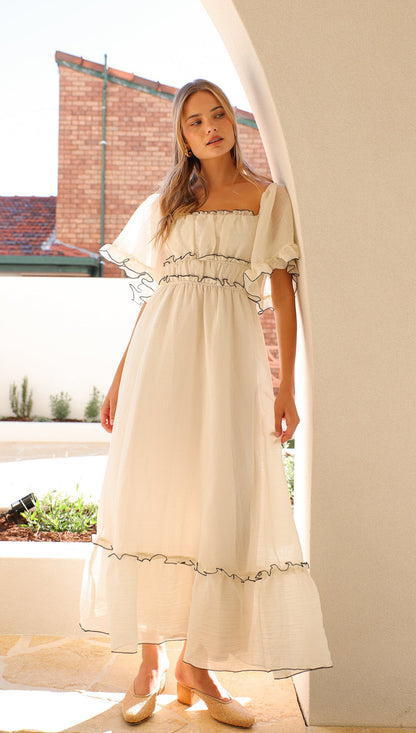 Delphine - Ruffle Maxi Dress