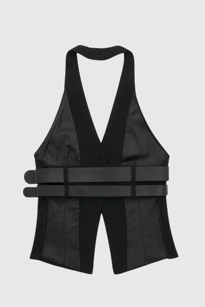 Natia Buckle Halter Top