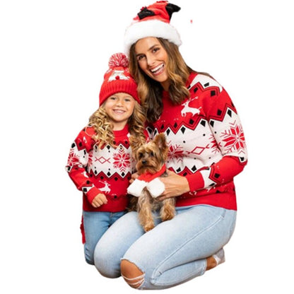 DressBetty - Christmas Sweater Family Mother Daughter Matching Clothes Printing Knitwear