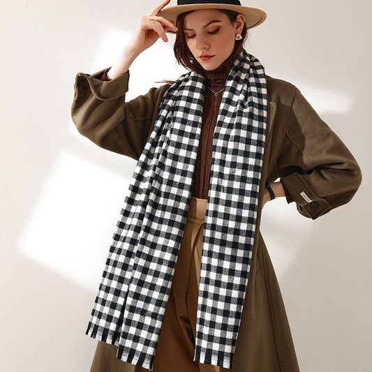 New Trendy Warm Cozy Geometric Scarf