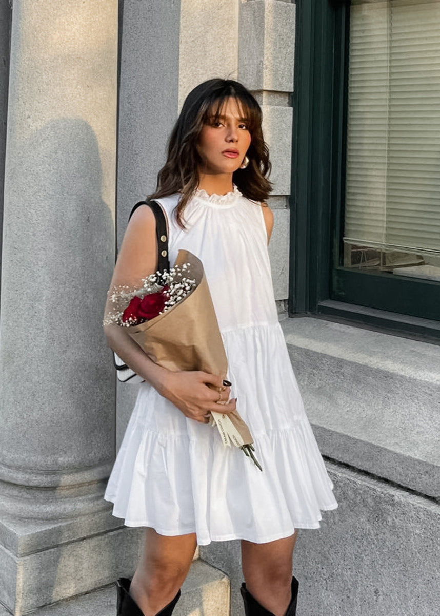 Camille - TieRed Sleeveless Mini Dress