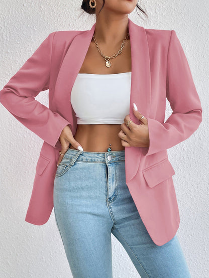 DressBetty - Basic Casual Solid Color Blazer