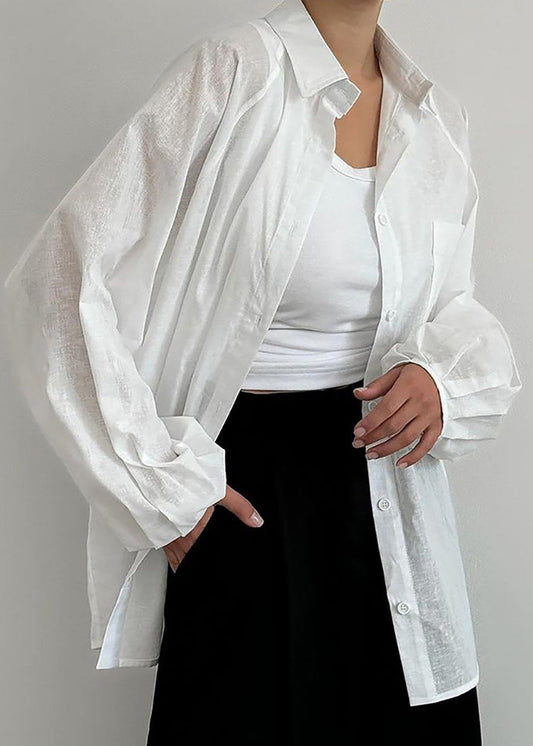 Elara – Oversized Cotton Button-Up Shirt