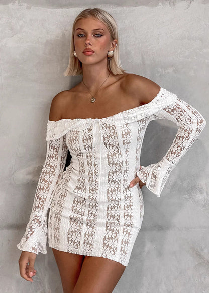 Camille – Off-Shoulder Lace Bodycon Dress
