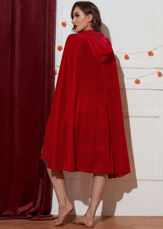 Scarlet Tale - Women’s Red Riding Hood Costume Dress with Cape