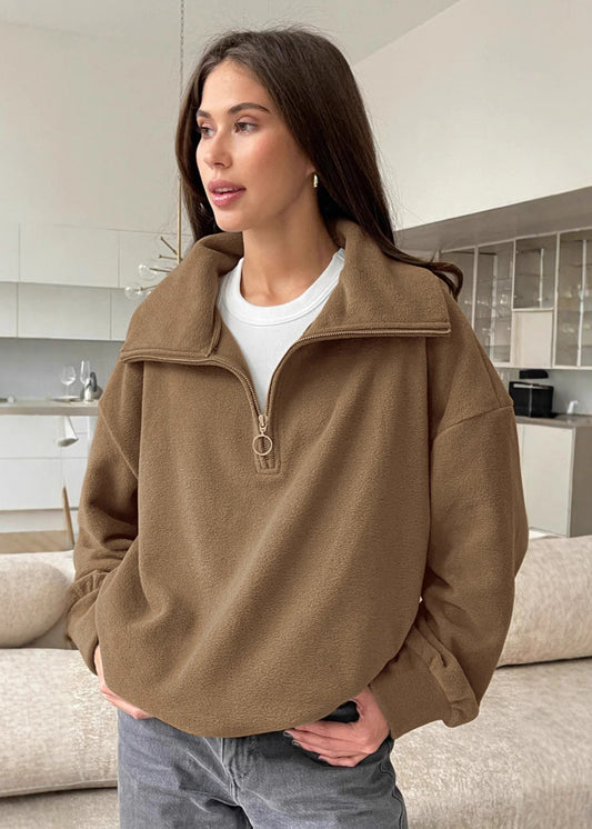 Cozy Fleece Quarter-Zip Pullover