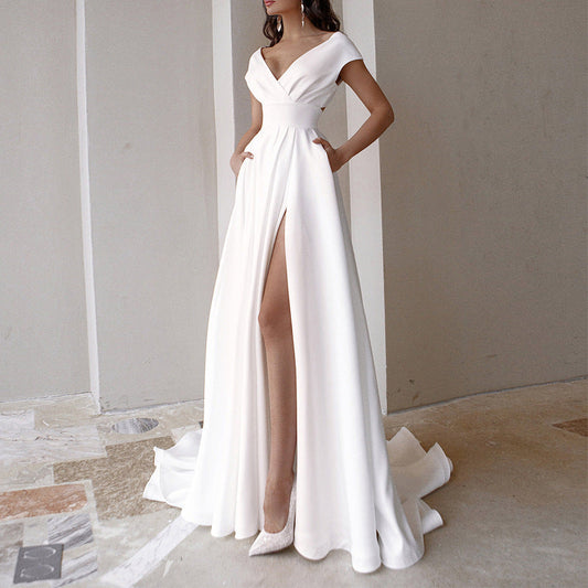 DressBetty - Temperament Ruffle Evening Dress
