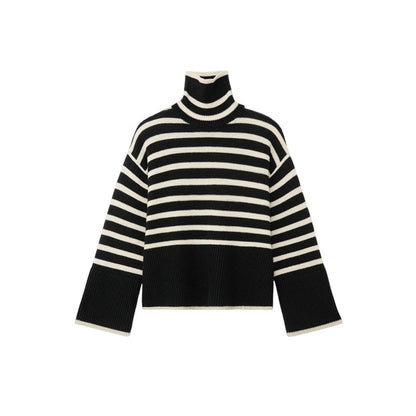 Turtleneck Striped Sweater