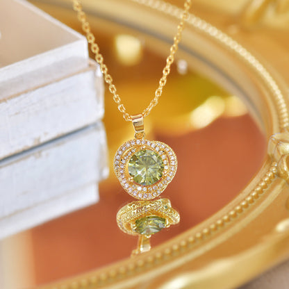 Catherine Necklace Olive Green