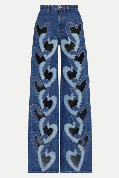 Odalys Heart Denim Top