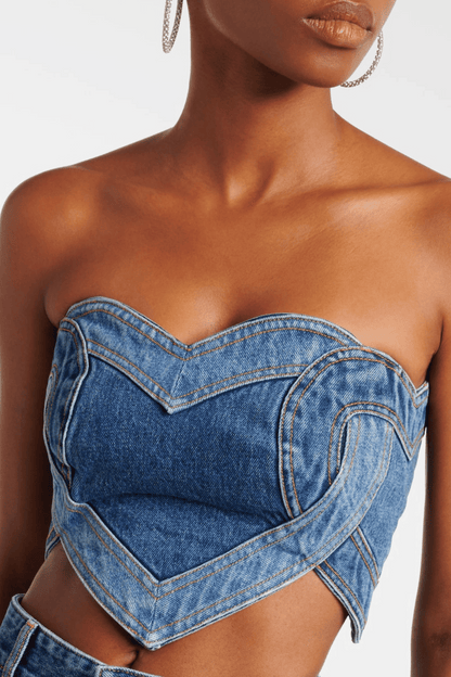 Odalys Heart Denim Top