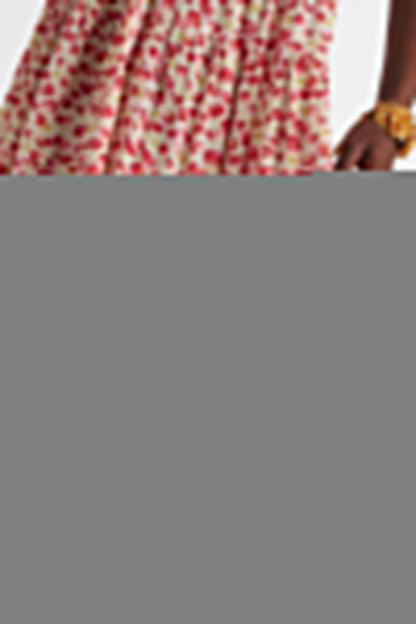 Poupette St Barth Triny Polka-dot Shirred Midi Dress