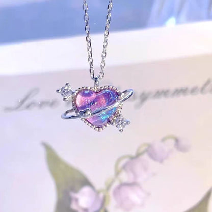 Pastal Magic Silver Necklace