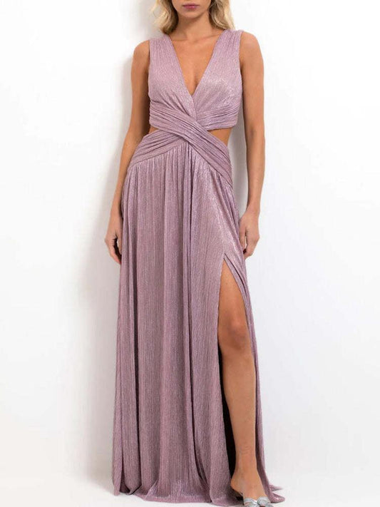 LARA | Elegant Plunge Maxi Dress