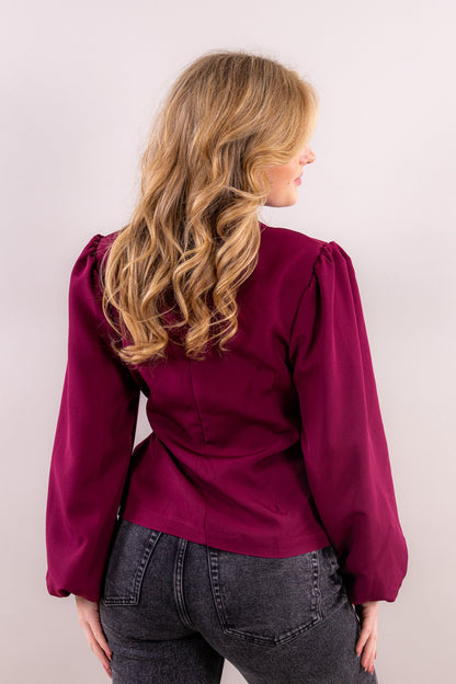 Jane Plain Wrap Blazer