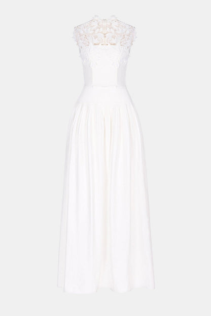 Ragiel Floral Lace Sleeveless Maxi Dress