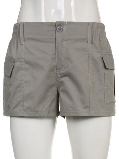 DressBetty - Low Waisted Shorts Harajuku Retro Basic Casual Sporty Bottom Women Biker