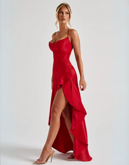 Rosavelle | Draped ruffle Detailed dress