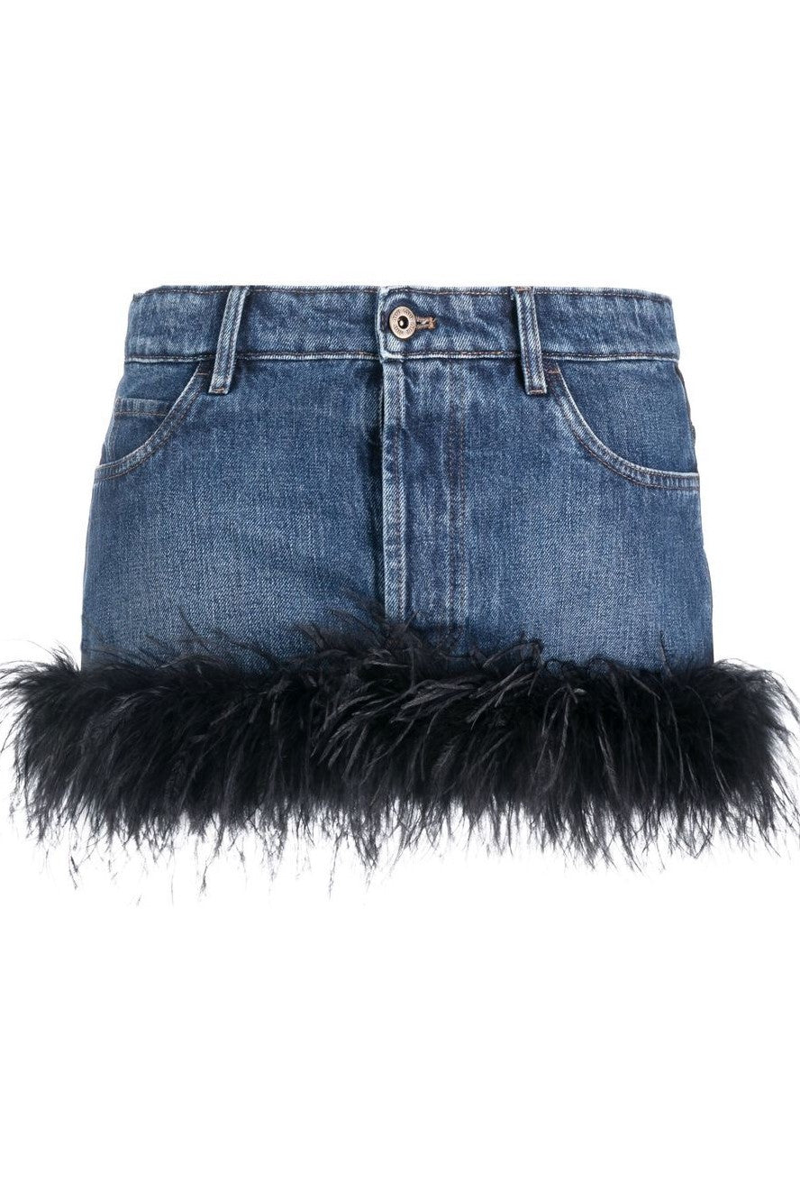 Ruth Feather Denim Top