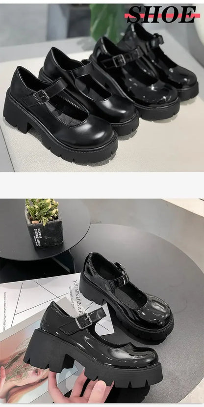 Chunky Platform Mary Jane Shoes