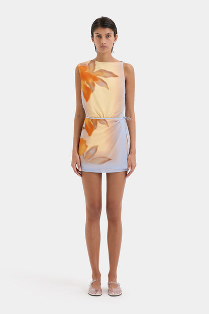 Iris - Floral Silk Mini Dress