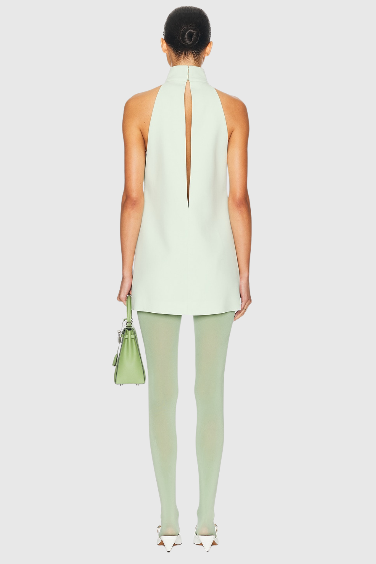 Ruven Sleeveless Cutout Mini Dress - Mint