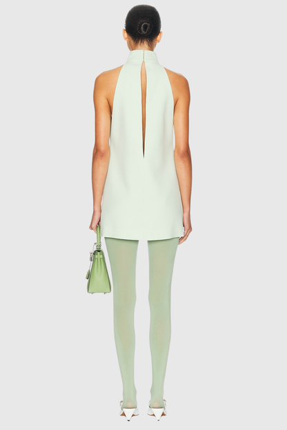 Ruven Sleeveless Cutout Mini Dress - Mint