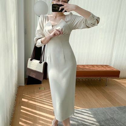DressBetty - Long Sleeve Vintage Fashion Chic Evening Vestido Female Birthday