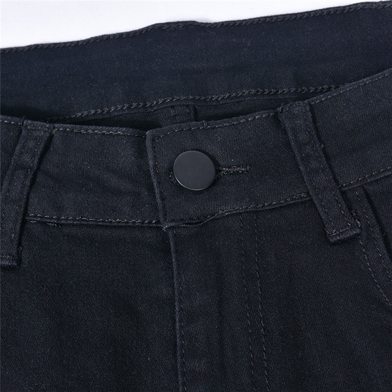 DressBetty - Women Low Waist Vintage Straight Denim Trousers Cyber Y2k Goth Pants Fashion Mom Jeans