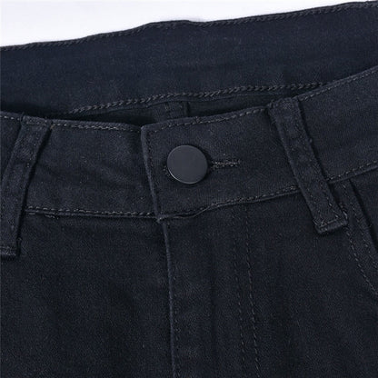 DressBetty - Women Low Waist Vintage Straight Denim Trousers Cyber Y2k Goth Pants Fashion Mom Jeans