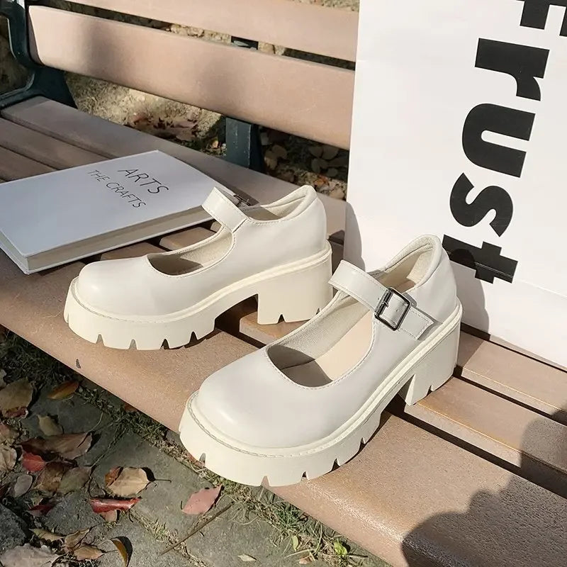 Chunky Platform Mary Jane Shoes