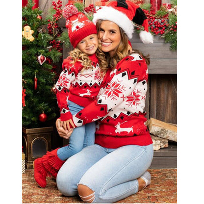 DressBetty - Christmas Sweater Family Mother Daughter Matching Clothes Printing Knitwear