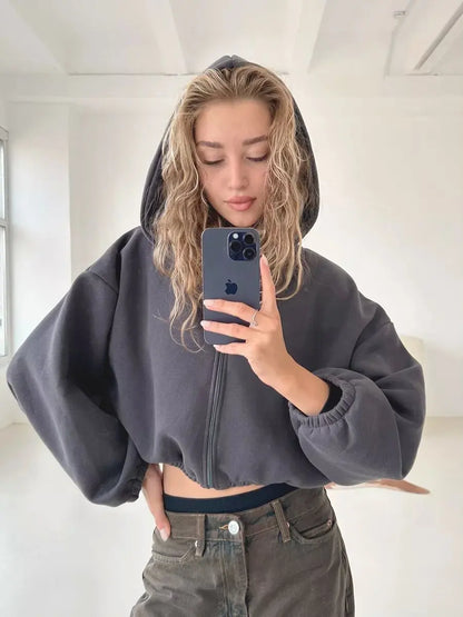 Solid Color Fashion Hoodie