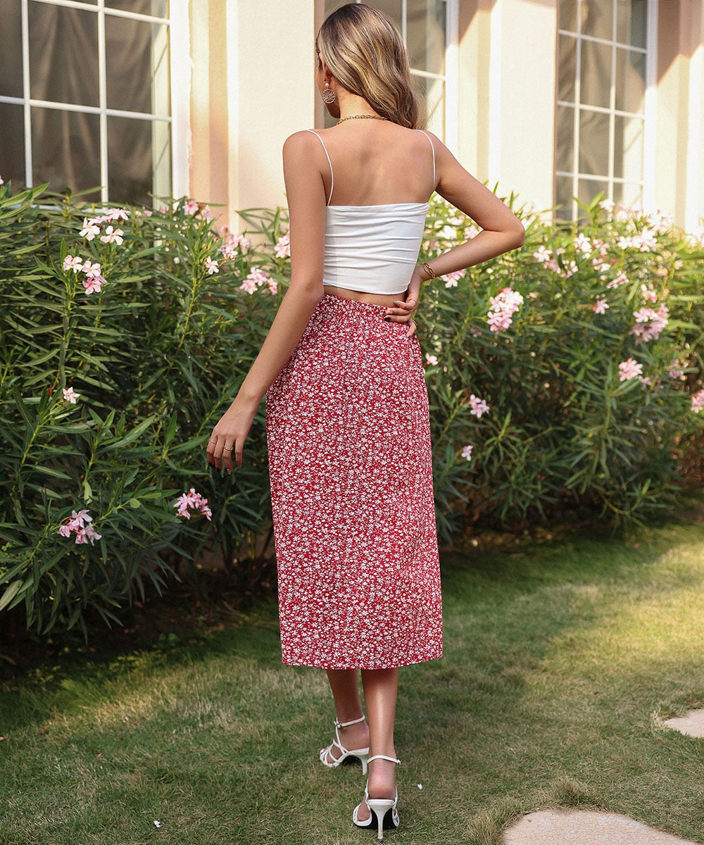 DressBetty - Asymmetrical Ruffle Hem Skirt