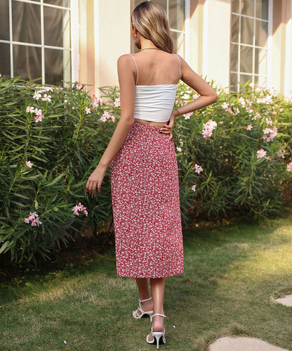DressBetty - Asymmetrical Ruffle Hem Skirt