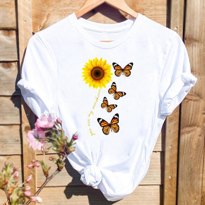 DressBetty - Women Watercolor Spring Butterfly Floral Flower Graphic