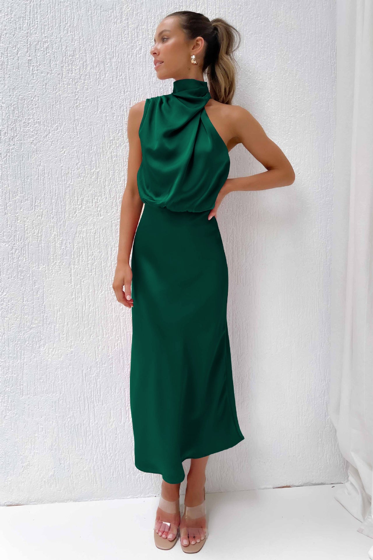 DressBetty - Sleeveless Off Shoulder Bodycon Elegant Maxi Dresses Wedding