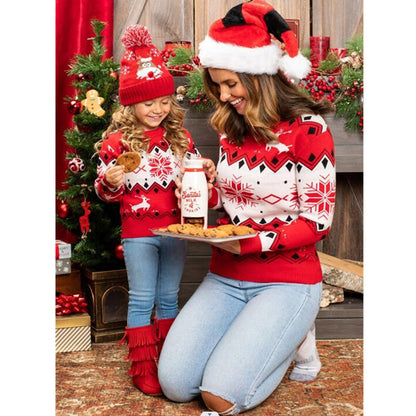 DressBetty - Christmas Sweater Family Mother Daughter Matching Clothes Printing Knitwear