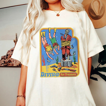 DressBetty - Satan Demon T-shirt Horror Devil Retro T-shirt