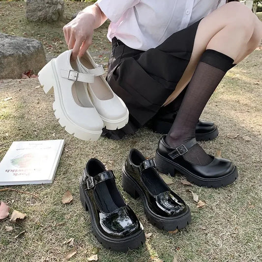 Chunky Platform Mary Jane Shoes