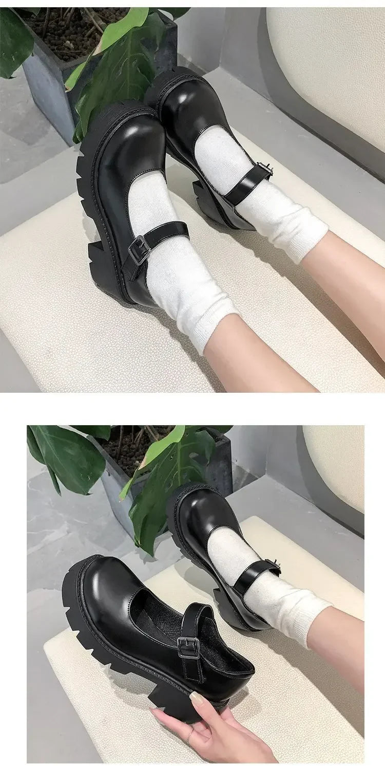 Chunky Platform Mary Jane Shoes