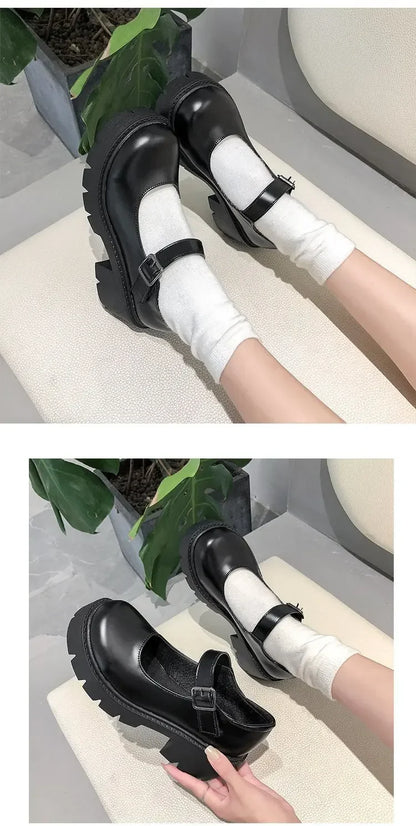 Chunky Platform Mary Jane Shoes