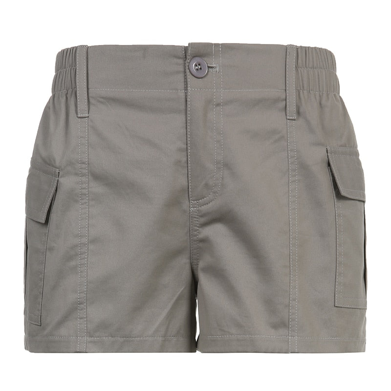 DressBetty - Low Waisted Shorts Harajuku Retro Basic Casual Sporty Bottom Women Biker