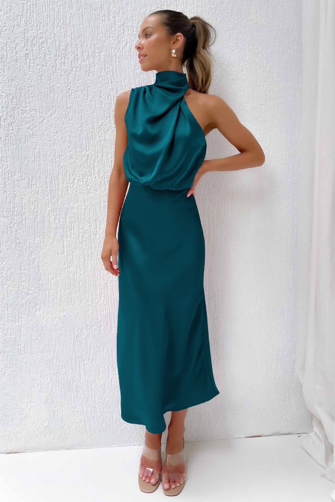DressBetty - Sleeveless Off Shoulder Bodycon Elegant Maxi Dresses Wedding