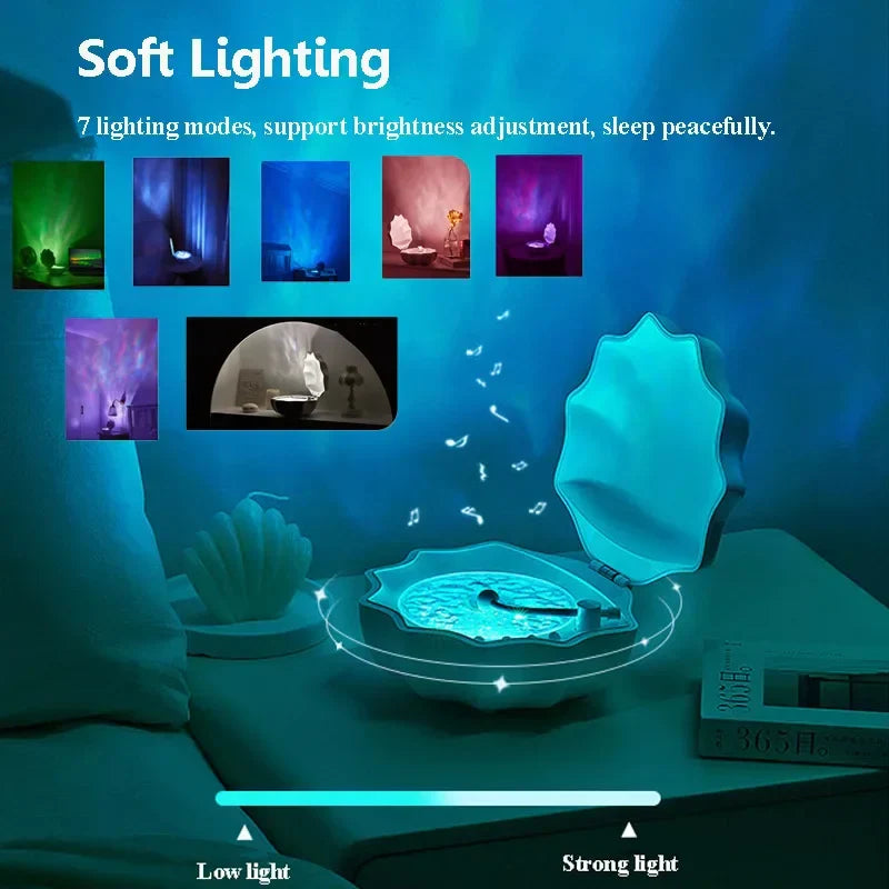 Aurora Lights Sea Shell Speaker