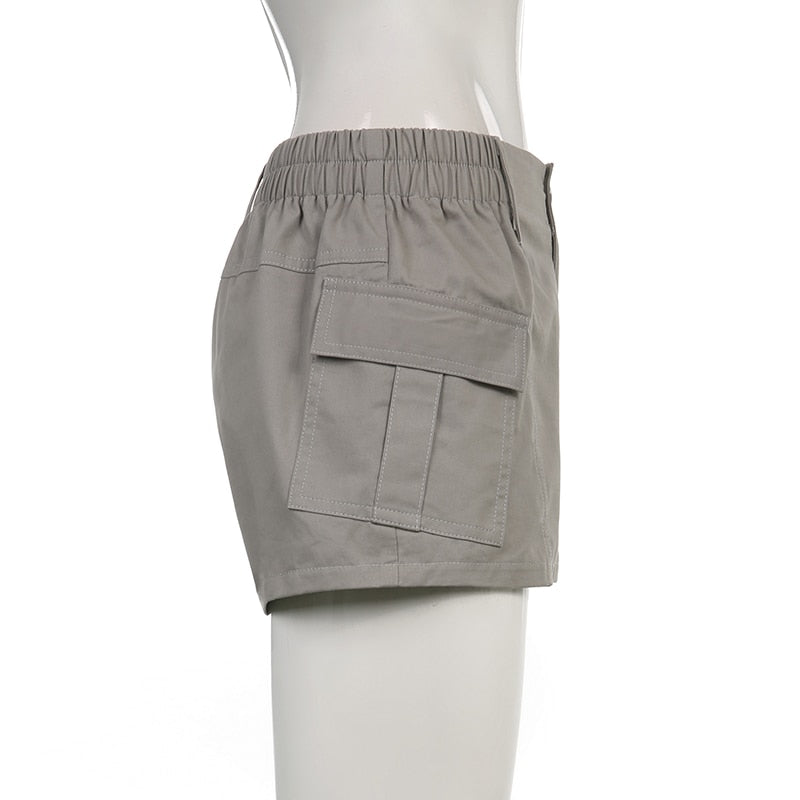 DressBetty - Low Waisted Shorts Harajuku Retro Basic Casual Sporty Bottom Women Biker