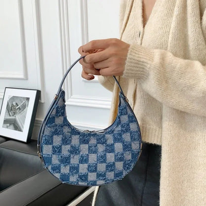 Nymeria - Check Textured Handbag