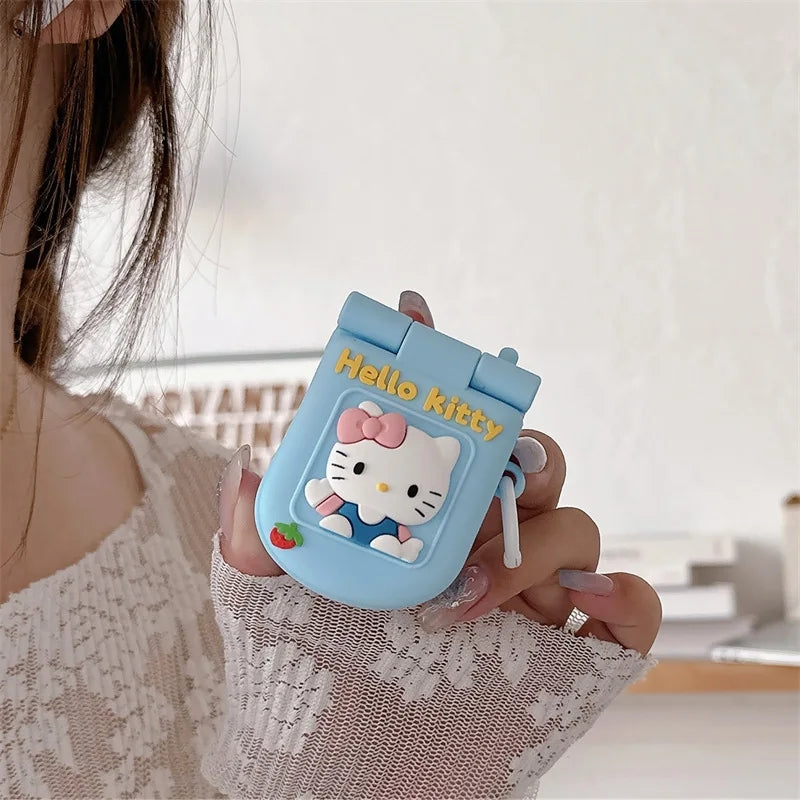 Sanrio Cute Flip Phone AirPods Case